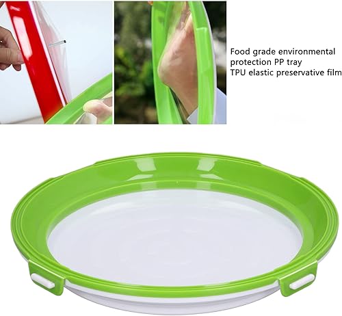 Miniatura 5 de CCYLEZ Bandeja de conservación de alimentos, plástico TPU de grado alimenticio, bandejas reutilizables para almacenamiento de alimentos, bandejas