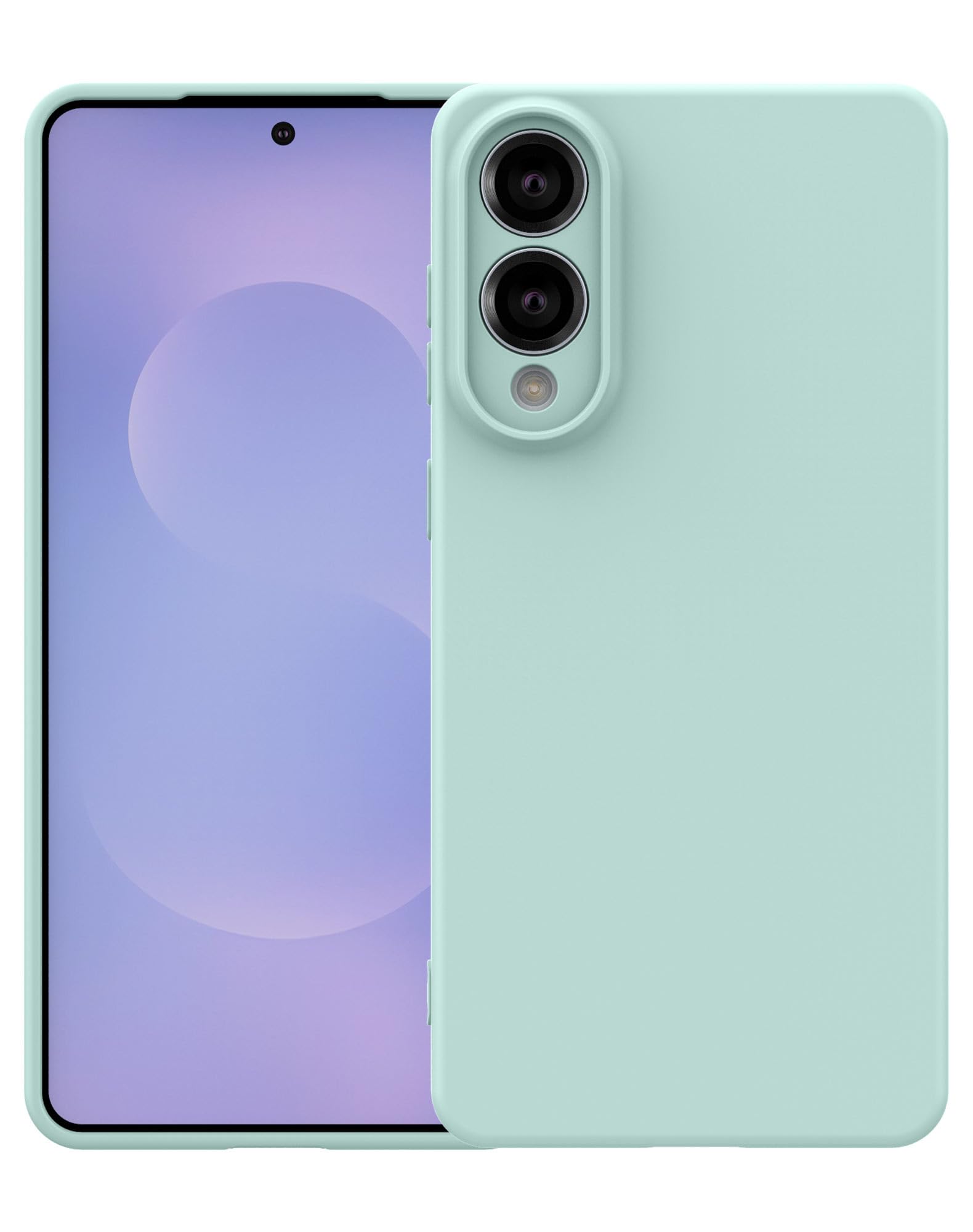 Foluu Silicone Case for Samsung Galaxy S25 Edge, Liquid Gel Rubber Bumper Case with Soft Microfiber Lining Cushion Slim Hard Shell Shockproof