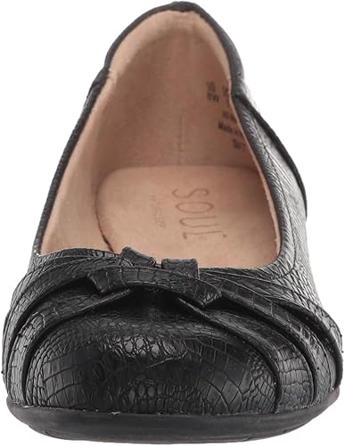Amazon.com | Naturalizer Soul Womens Gift Ballet Flat, Black Crocco, 10 |  Flats