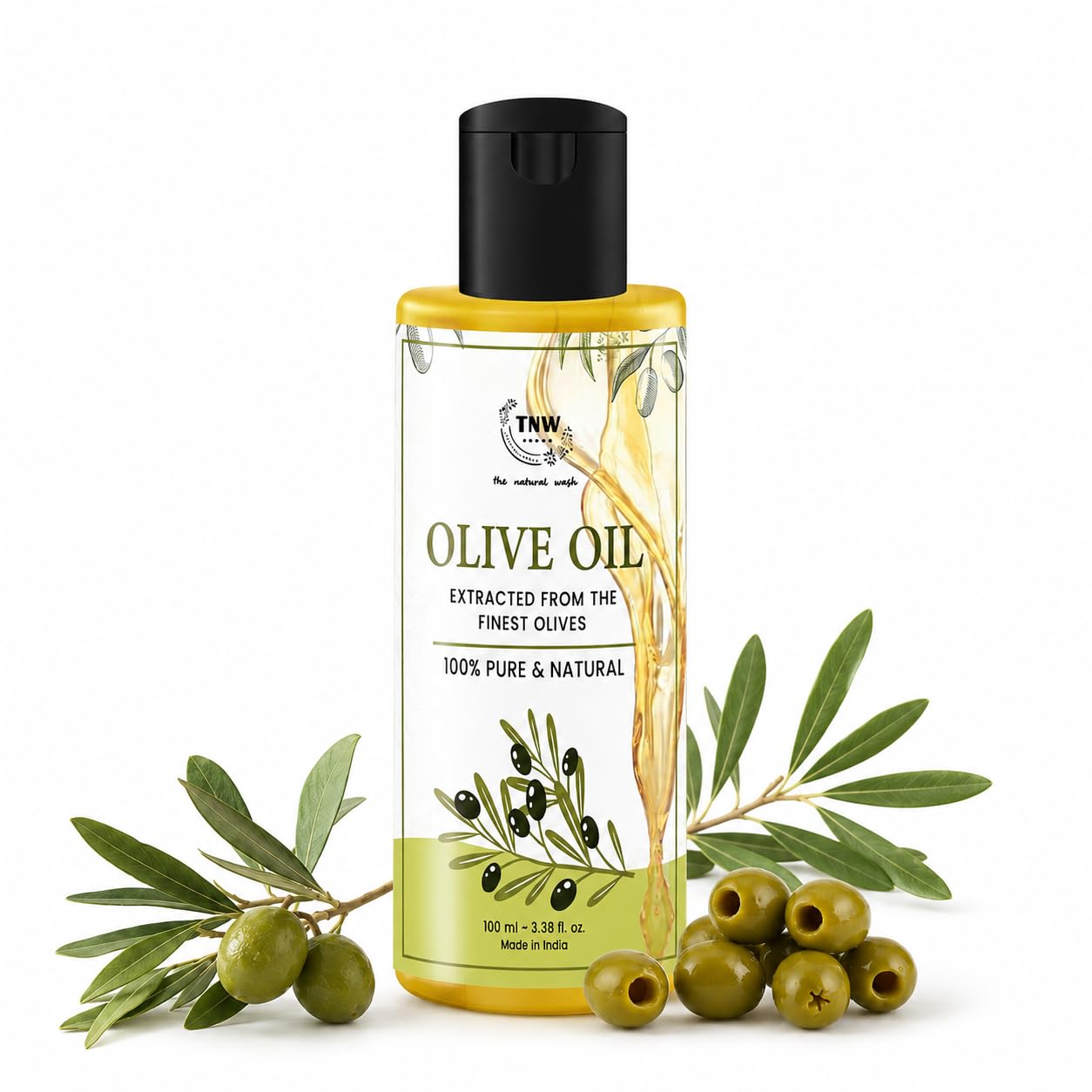 TNW – The Natural Wash Olive Oil, All-in-one Solution for Your Head-to-toe Hydration Needs, 100% Pure & Organic| 100ml-image-35