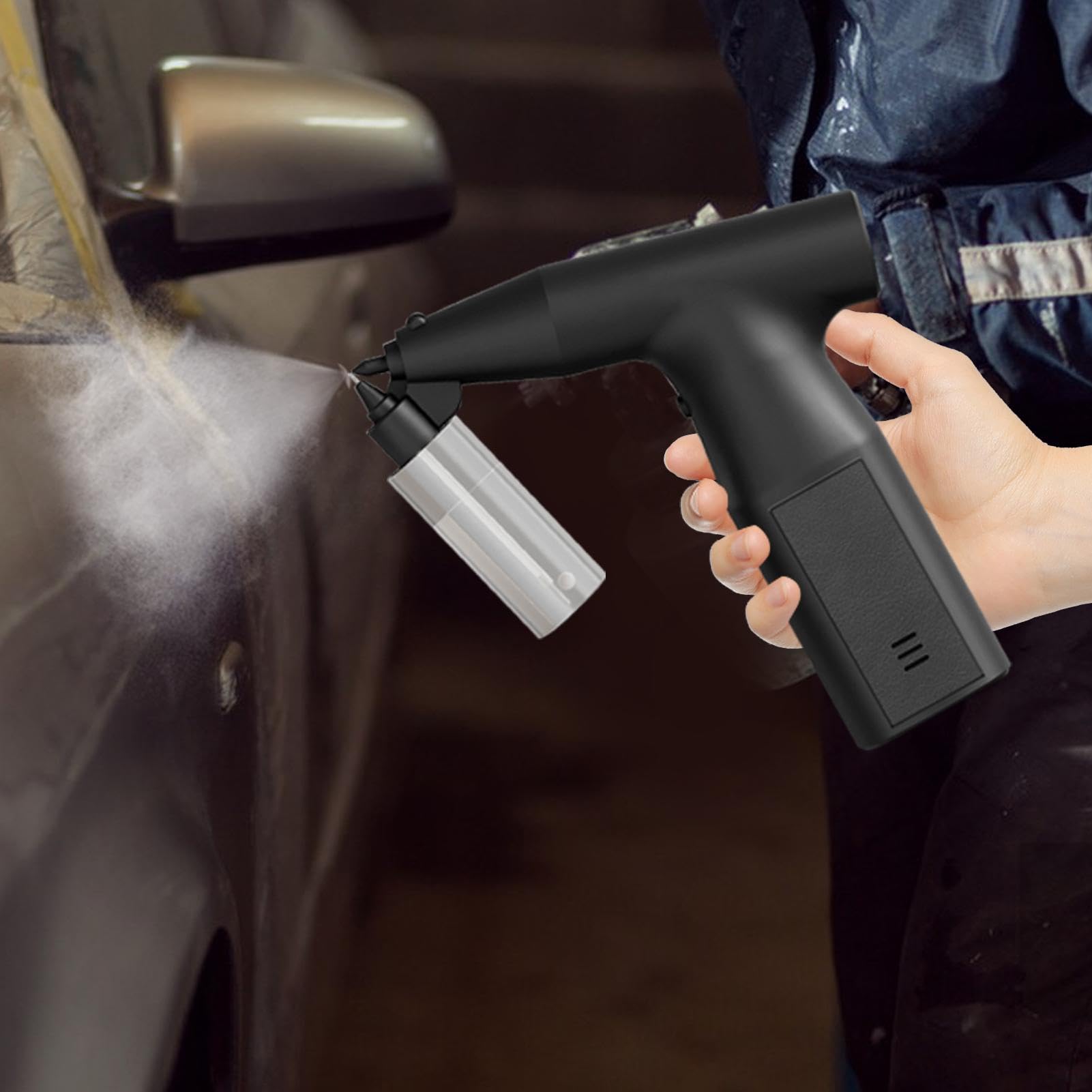 Pulverizador de pintura eléctrico - Pulverizadores de pintura con bomba de aire, rociador de pintura para valla | Pulverizador de pintura portátil con 2 contenedores, pulverizadores de pintura portil