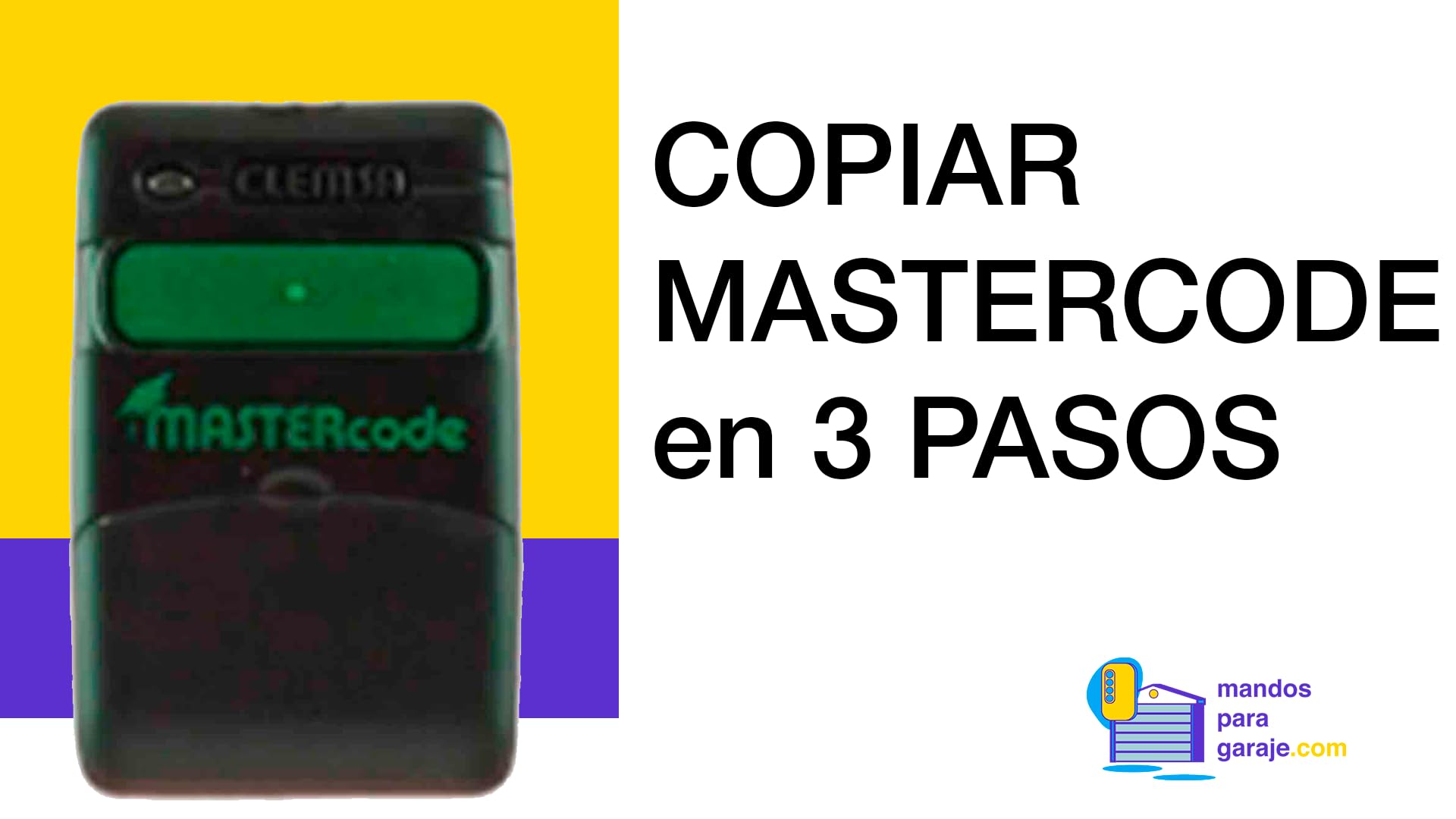 Mando Garaje Compatible Clemsa MV12 D Y MV1 Mando Garaje Original