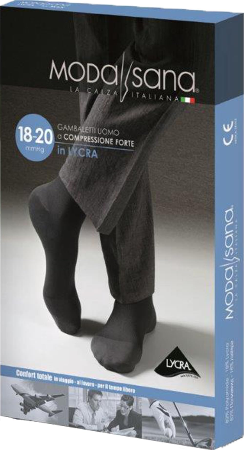 p age 3 Paia di Modasana Gambaletti Uomo Calze a compressione graduata 18/20 mmHg