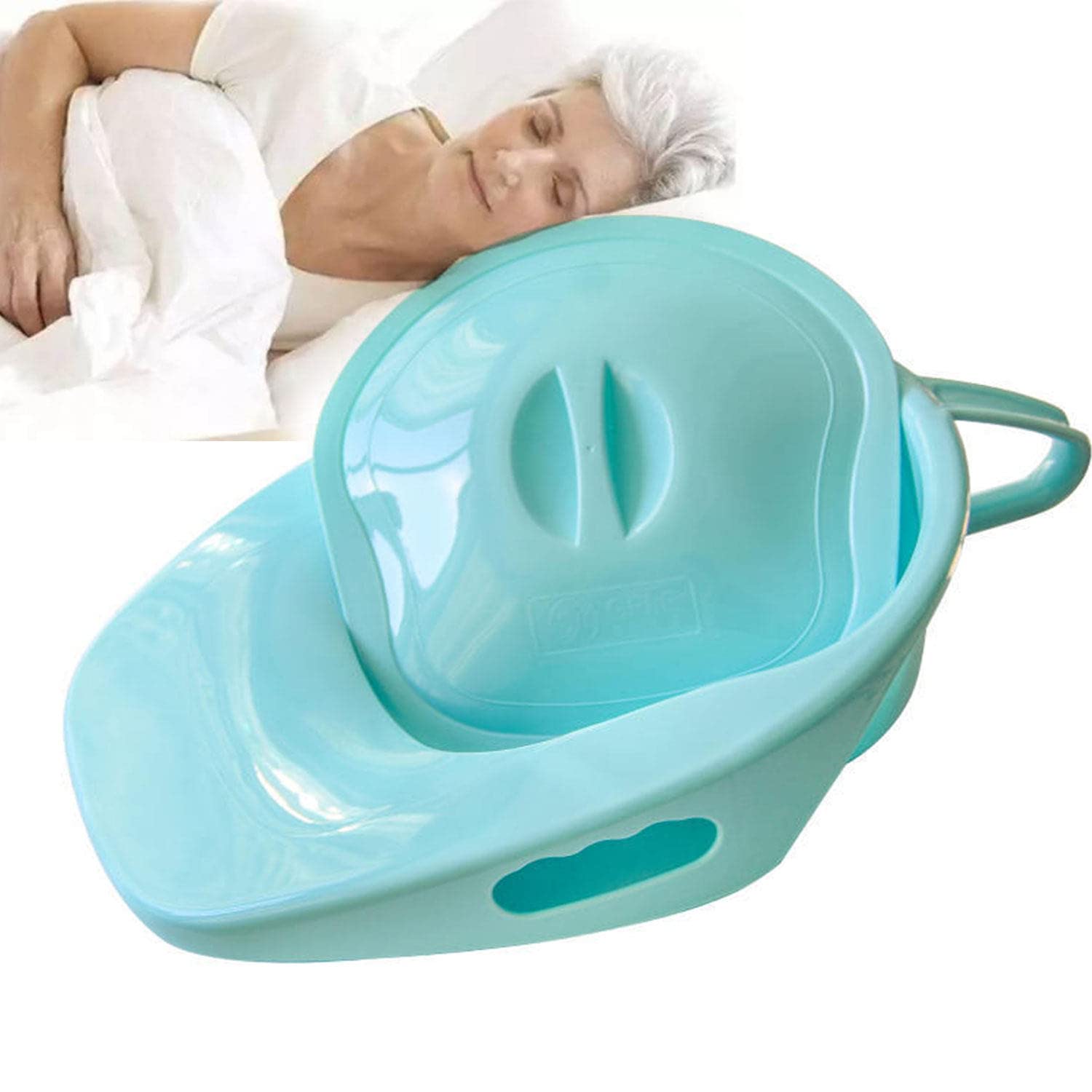 Buy Portable Bedpan, Thick Bed Pan, Bedpans with Lid and Handle No