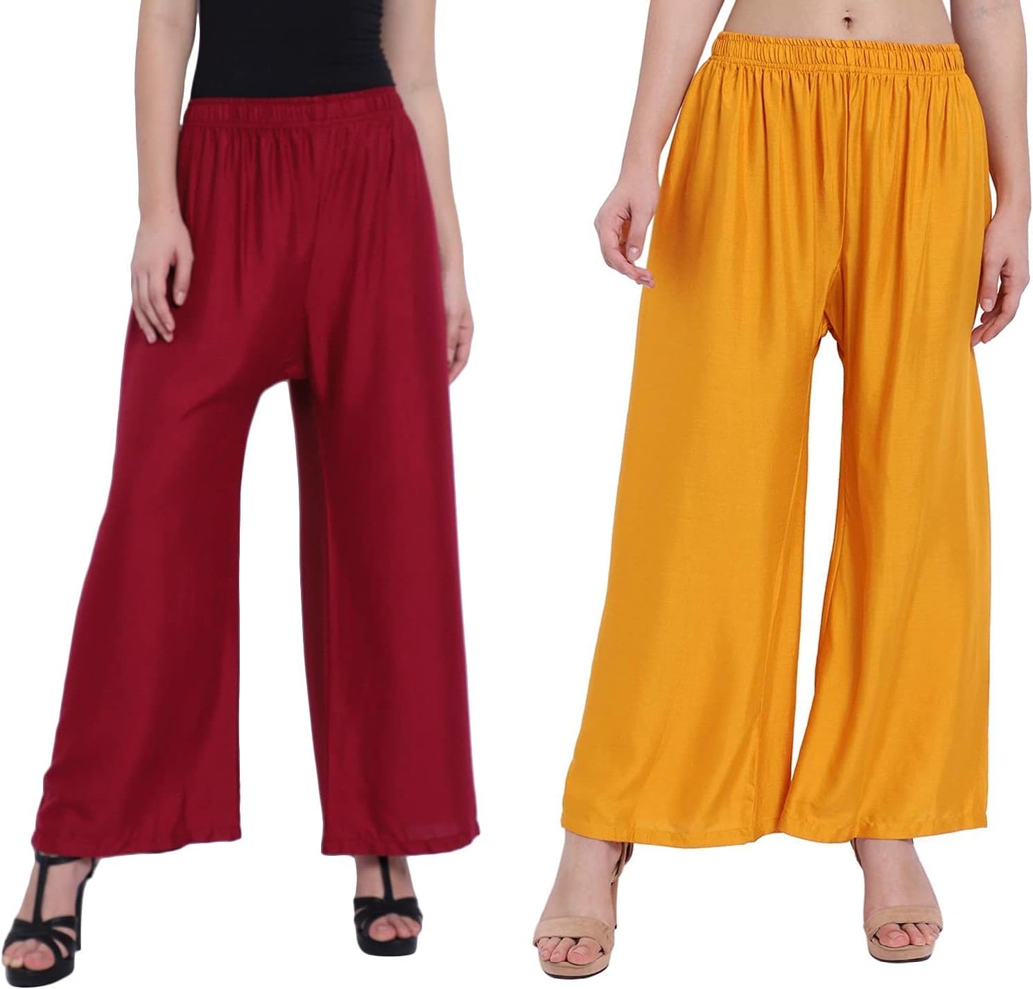 SBS Rayon Palazzo for Girls | Traditional Ethnic Wear Palazoo for Women Stylish Latest | Relaxed Fit Bottom Wear Casual Palazo for Woman & Girls | All Size & Color