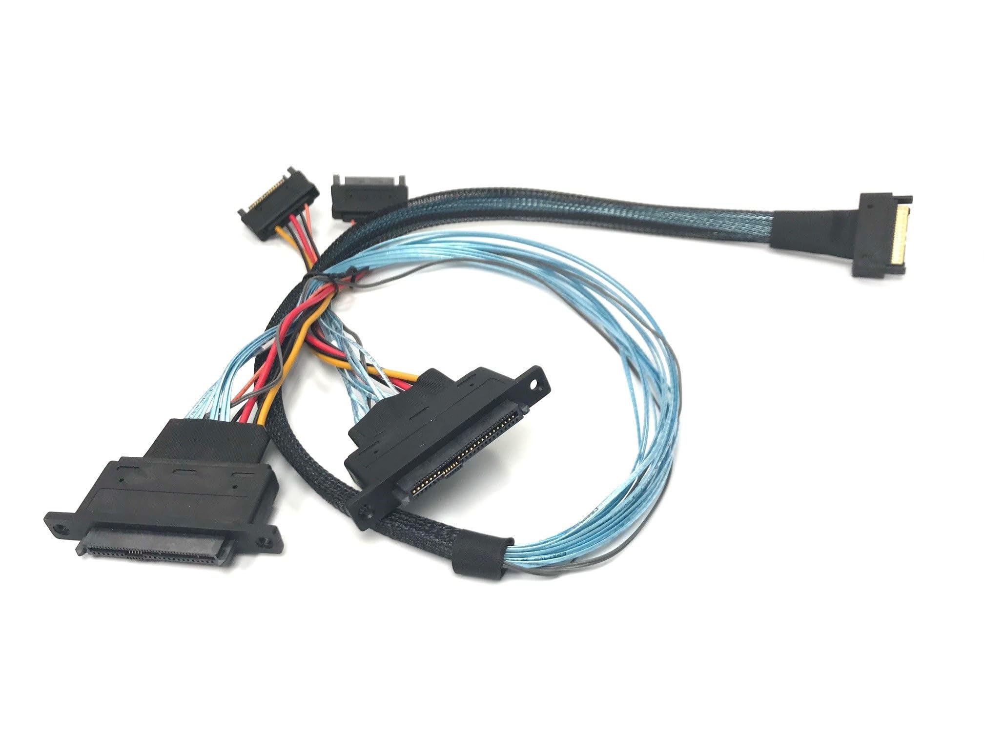 Amazon.com: Micro SATA Cables MCIO x8 74 Pin to 2 x SFF-8639 U.3