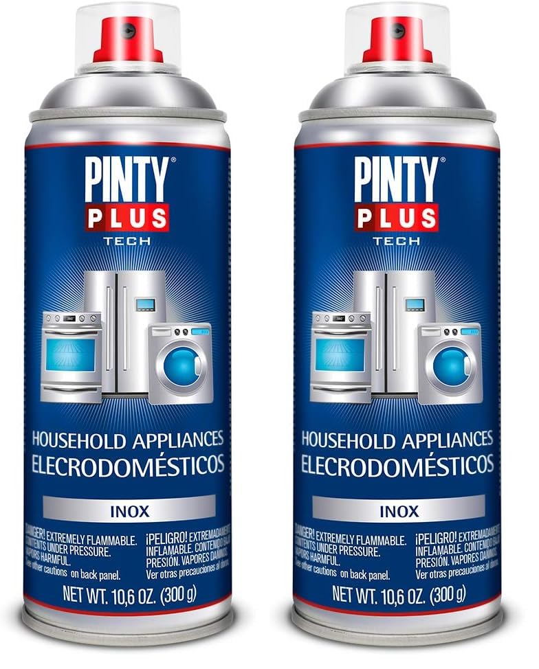 Pintura en spray Pintyplus Tech Inox esmalte metálico aerosol de 520cc