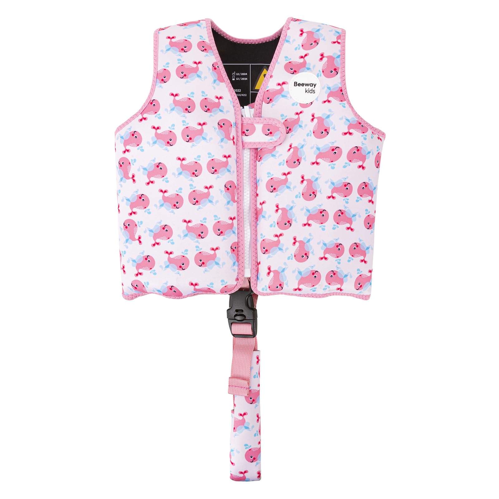 BEEWAY Swim Vest - Swim Jacket for Kids (Up to 3yrs) / Buoyancy Aid for Swimming with Removeable Floats and Safety Strap & Buckle โ image 1