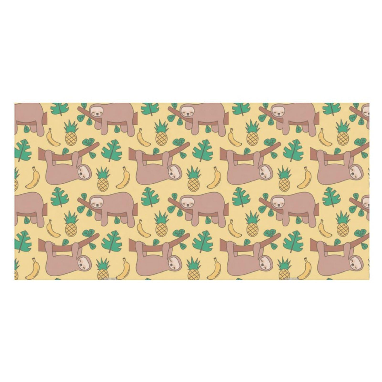 LWORZIIB Beach Towel, Sloth Banana Pineapple Bath Towel, Pool Towel Great for Gym Swimming 80 X 160cm
