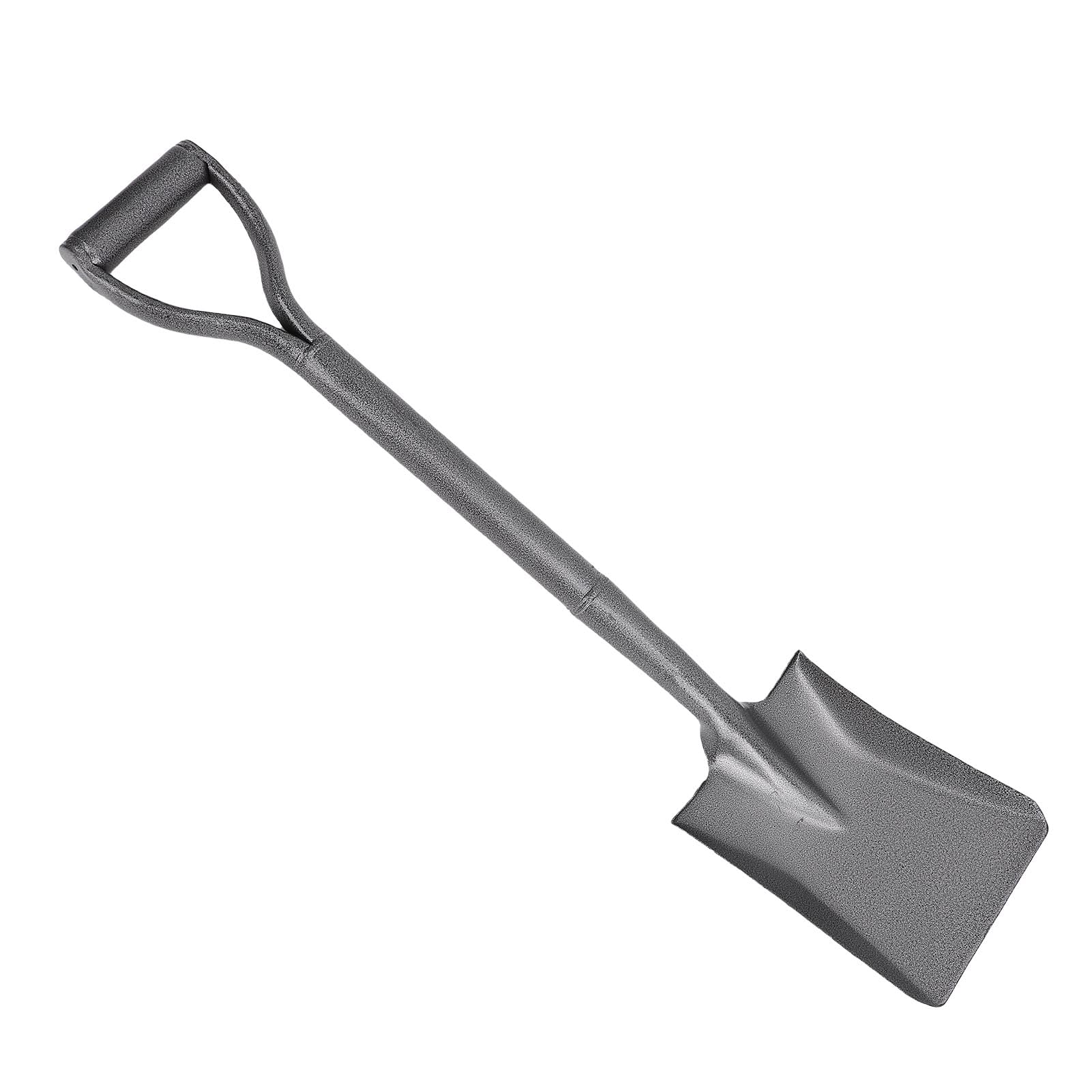 Hyuduo Pala Interamente in Metallo, Manico Corto Tondo a D in Acciaio Al Manganese, Design Ergonomico per Giardinaggio e Scavo, 76 Cm