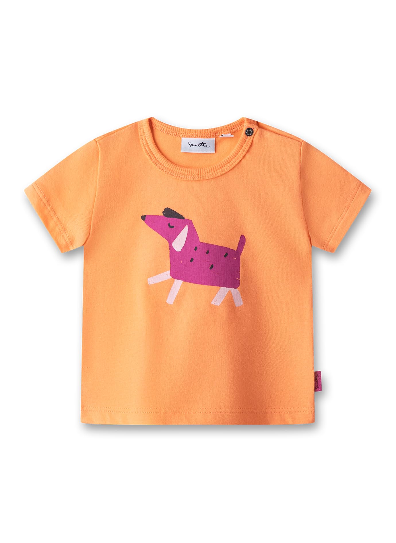 Sanetta Baby Girls' 11478 T-Shirt, Orange Blush, 68