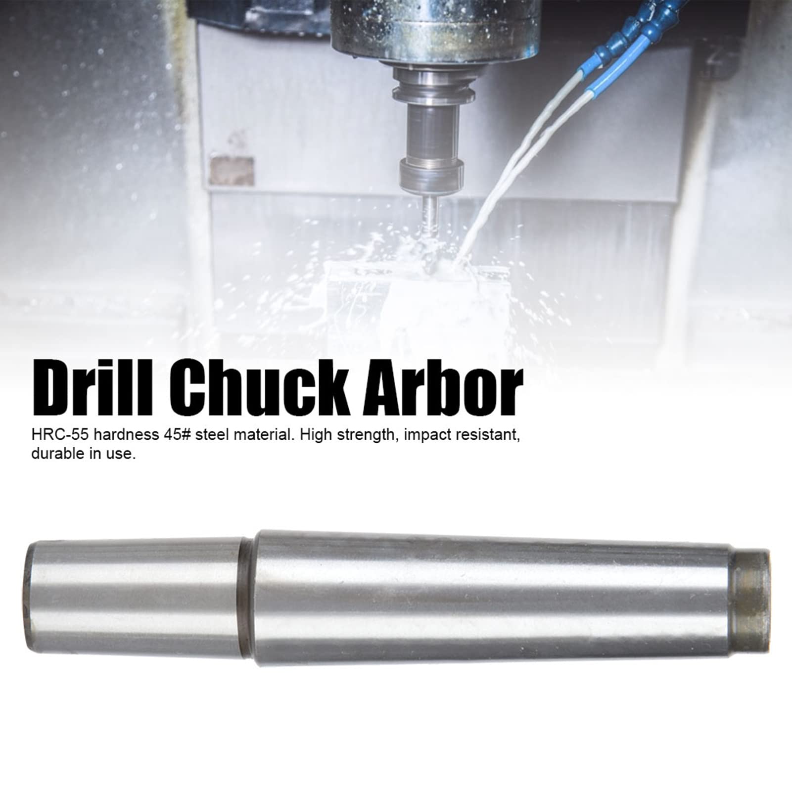 MT2 B16 M10 Morse Taper Drill Chuck Arbor, HRC 55 45# Steel, High ≤0.003, Smooth Operation, for Professional Use - Image 2