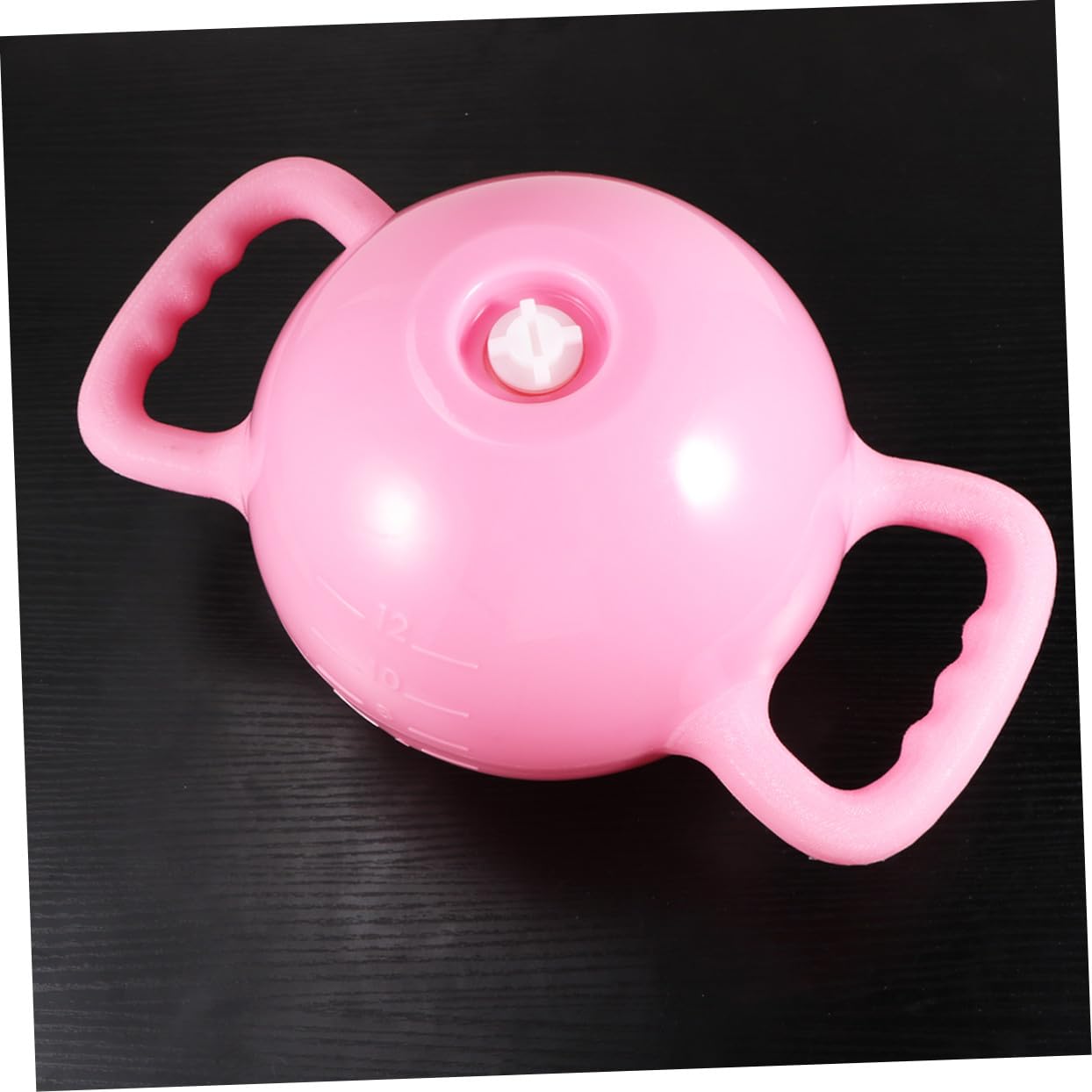 Toyvian Kettlebell Yoga Fitness Réglable Eau avec Double Poignées pour Femme et Homme Équipement Sportif PVC Poids Ajustable Base Plate Rose