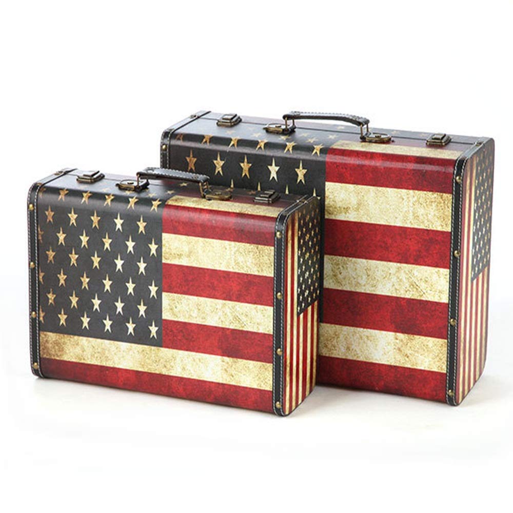 small wooden suitcase