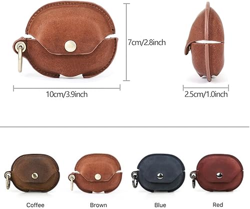 Miniatura 8 de FAOONNMY Funda para Huawei FreeBuds Pro 2, funda de cuero genuino suave para auriculares, funda protectora para auriculares, bolsa de transporte a