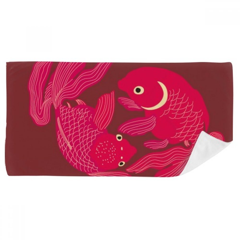 Débarbouillette douce poisson rouge pour peaux sensibles et essuie-mains