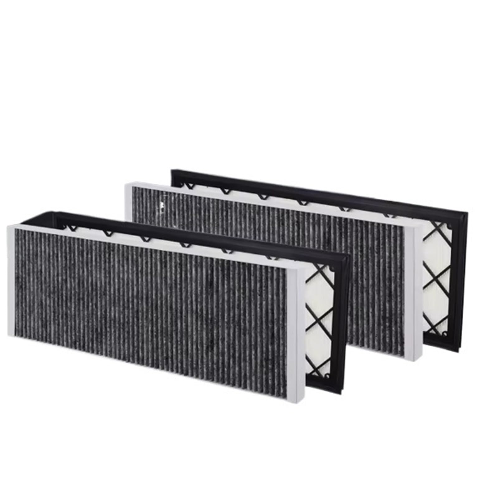 Lohfgtar 4Pcs Cabin Filter Cover Fit For Model Y 2020-2024 Cabin Filter Air Filter Hepa Air Intake Filter Replacement With Activated Carbon Conditioning Filter Cover(4Pcs)