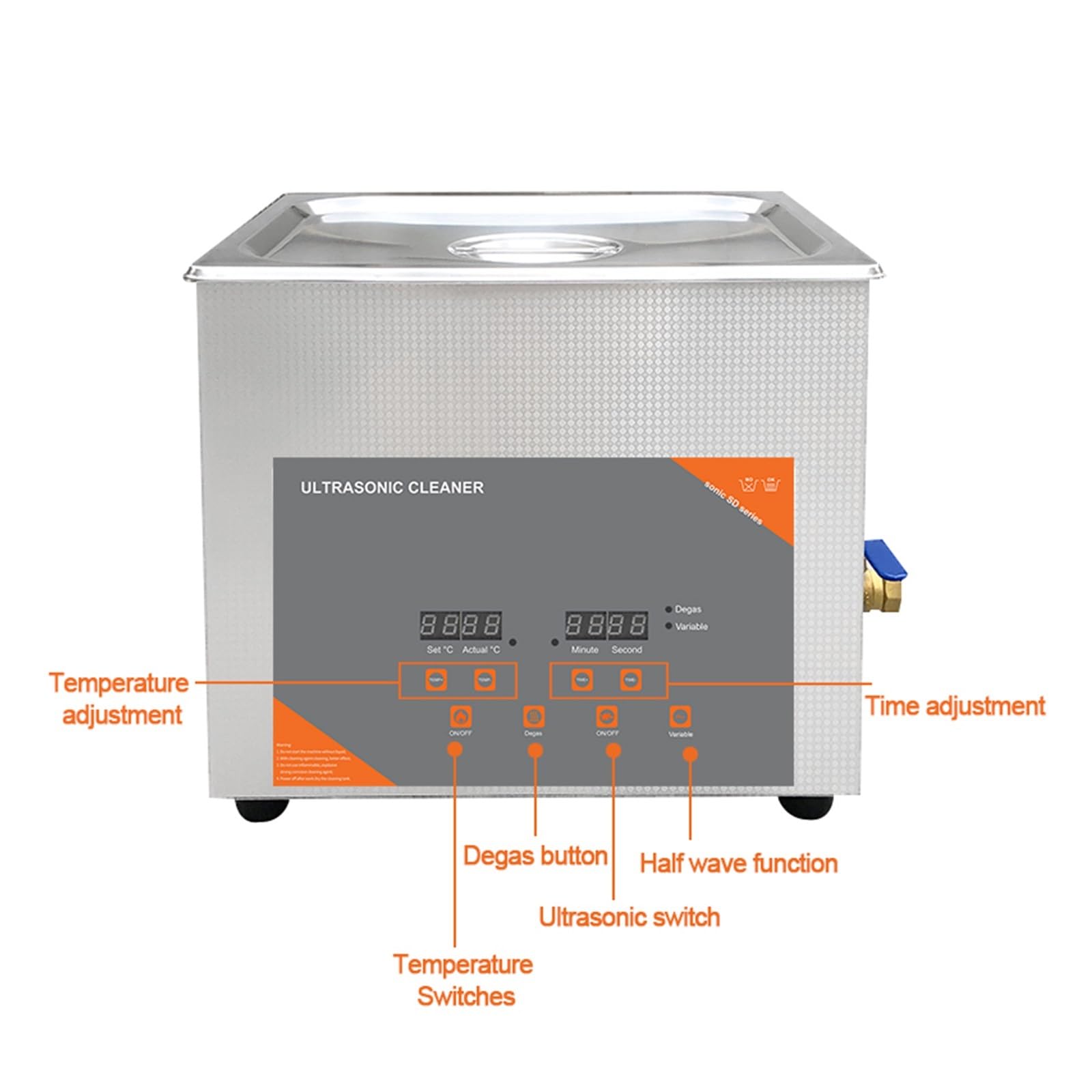 10L 240W Cyfrowa Myjka Ultradźwiękowa Podgrzewana Do Laboratorium Biofarmaceutyka Instrumenty Medyczne Płytka Drukowana Sprzęt Łożyska Druk Tekstylny(10L 240W)