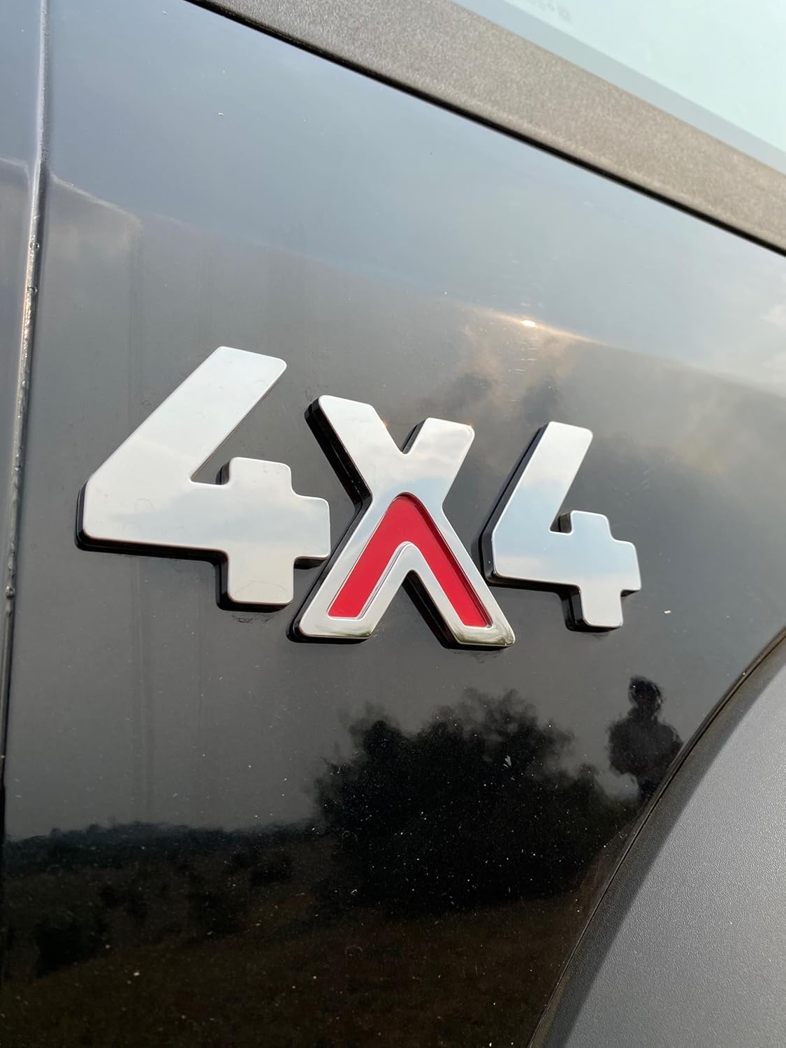 Car Side Chrome Finish/Plated ABS Plastic 4x4 Thar CRDE Sign/Badge Logo/Decal Emblem 3D Adhesive Monogram Water Resistance Auto Racing Sports Sticker (Universal for 4x4 Vehicles Cars)