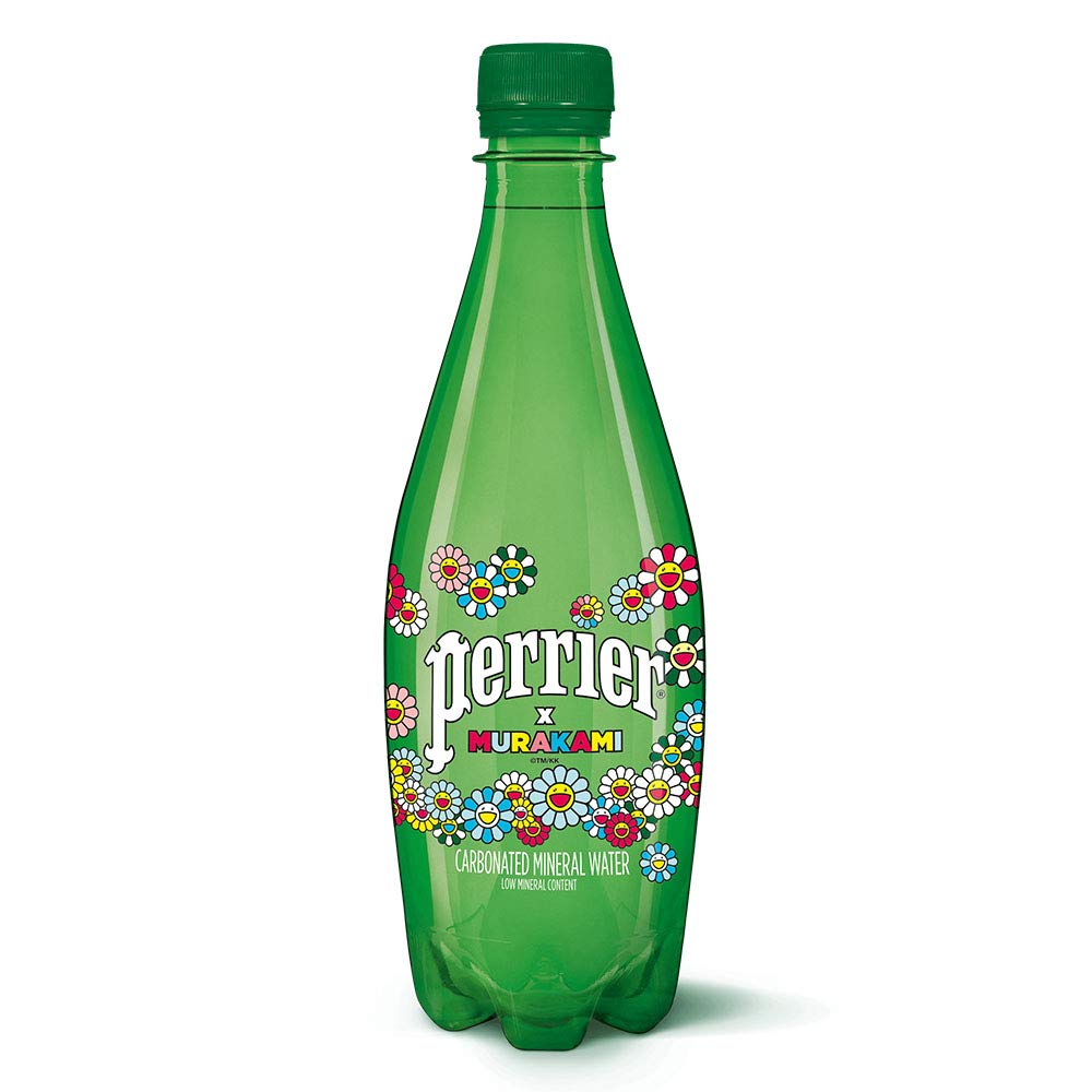 Amazon | 【村上隆デザイン】ペリエ プレーン 炭酸水 PET 500ml ×24本 