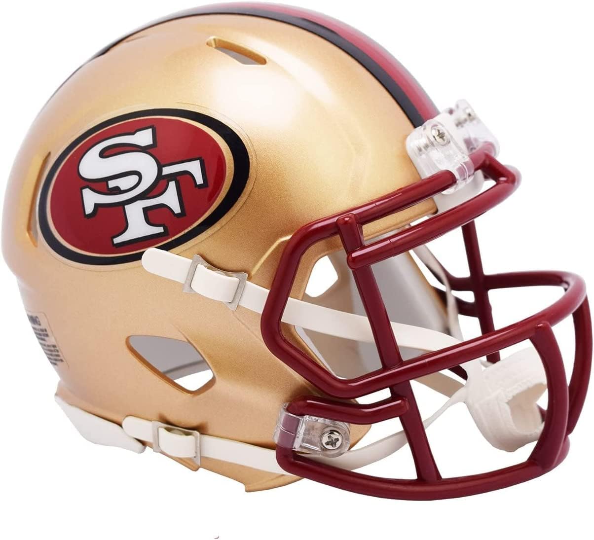 San Francisco 49ers 1996 to 2008 Throwback Revolution Speed Mini Football Helmet - New in Riddell Box