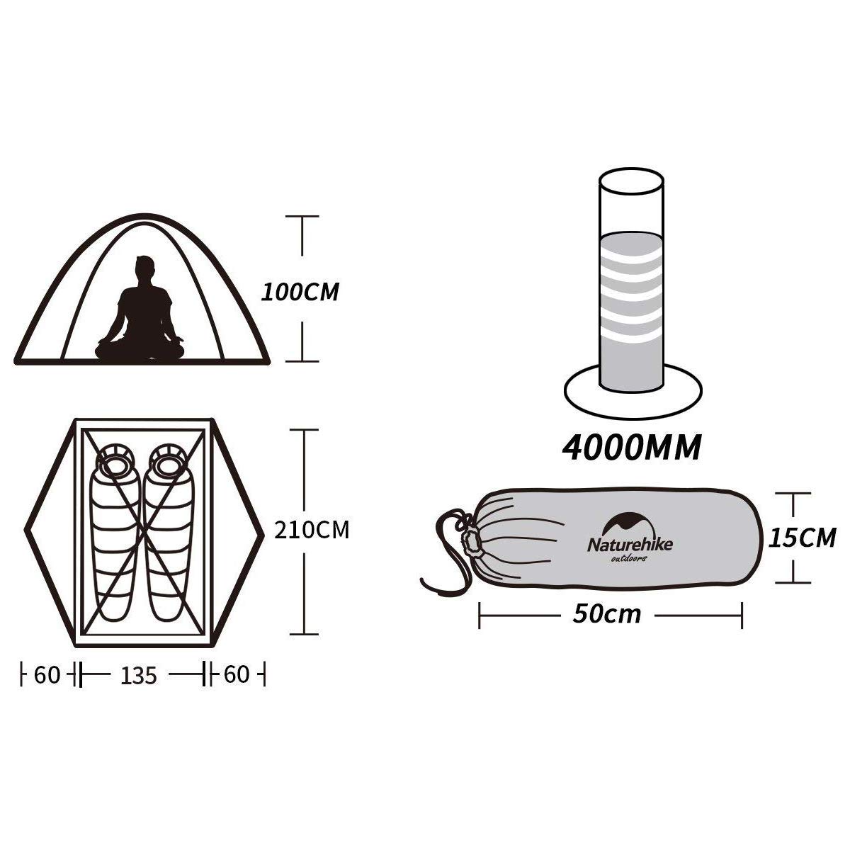 Amazon | Naturehike ネイチャーハイク Mongar テント 2人用 超