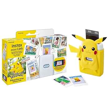 FUJI FILM INSTAX MINI LINK POKEMON 新品 Fujifilm Instax Mini Link Pokemon Silicone Case Set Cheki