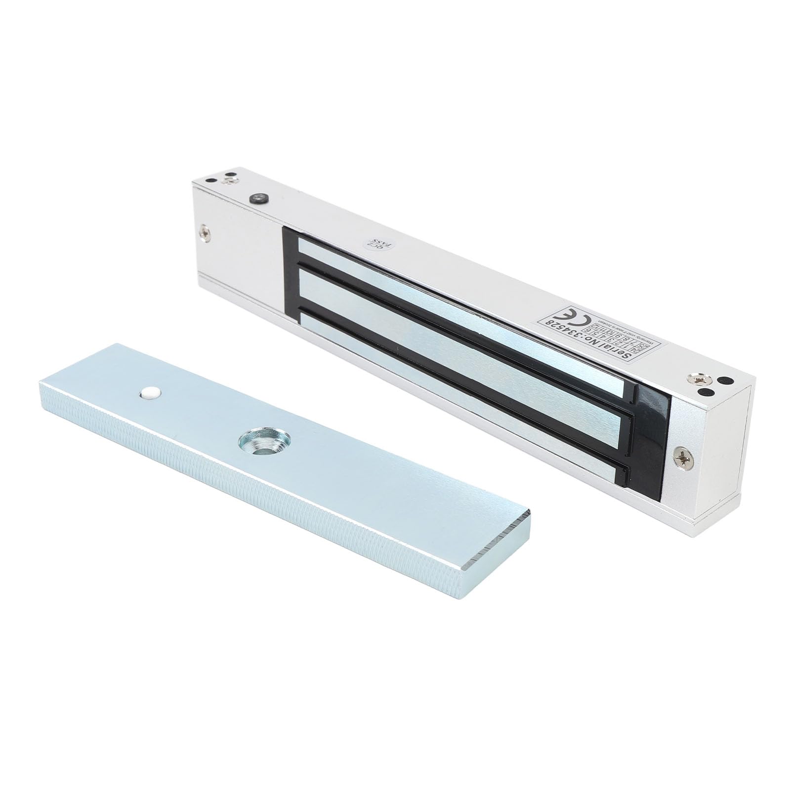 Generic Elektryczny Zamek Magnetyczny 12 V 600 Funtów Siła Trzymania Silny Elektromagnetyczny Zamek do Drzwi do Biur i Sklepów Solidna Konstrukcja ze Stopu Aluminium