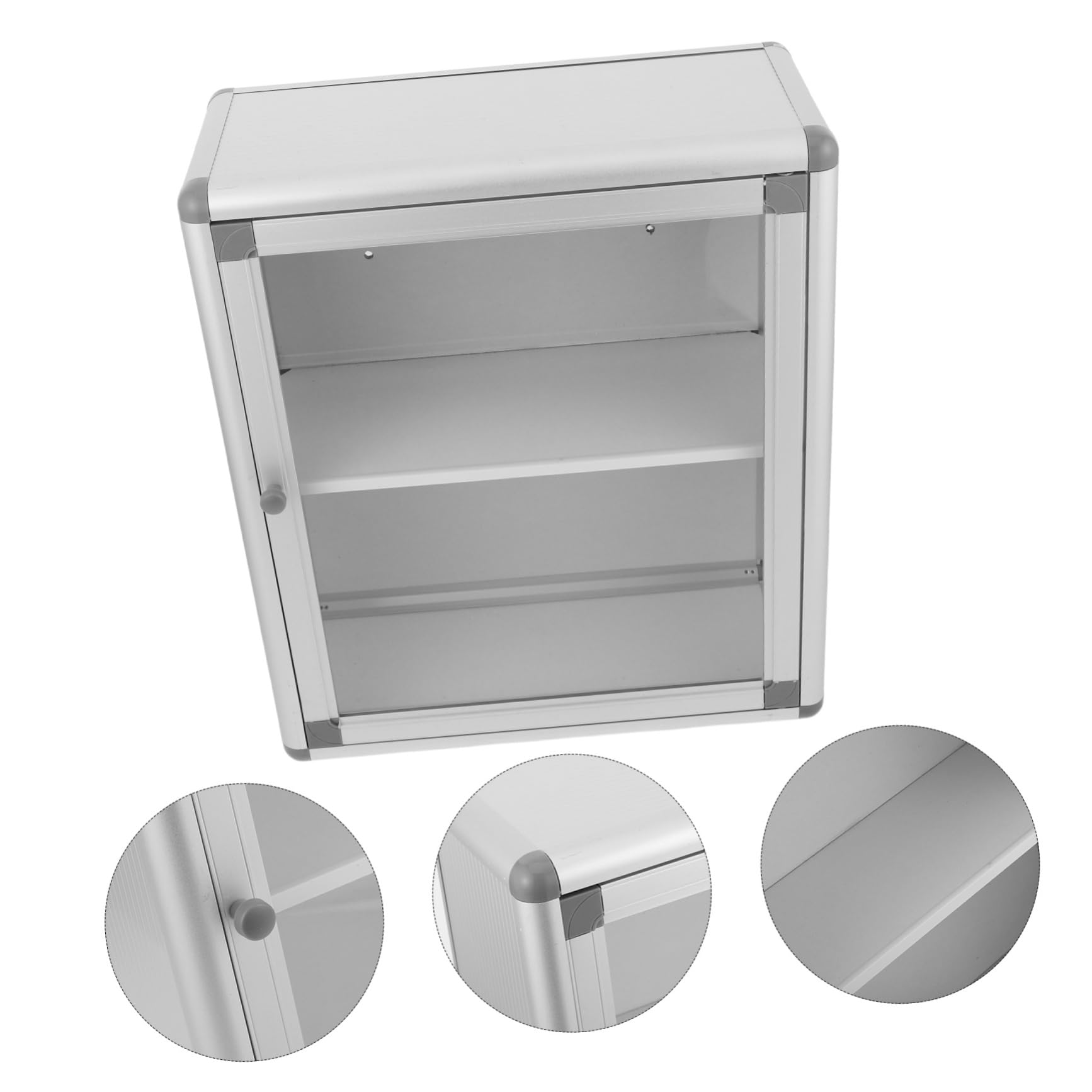 ULTECHNOVO Wall Mounted Medicine Storage Box Organizer with Transparent Window Space Efficient Hanging Medical Cabinet for Emergency Aid And in Banks Offices And Bathrooms