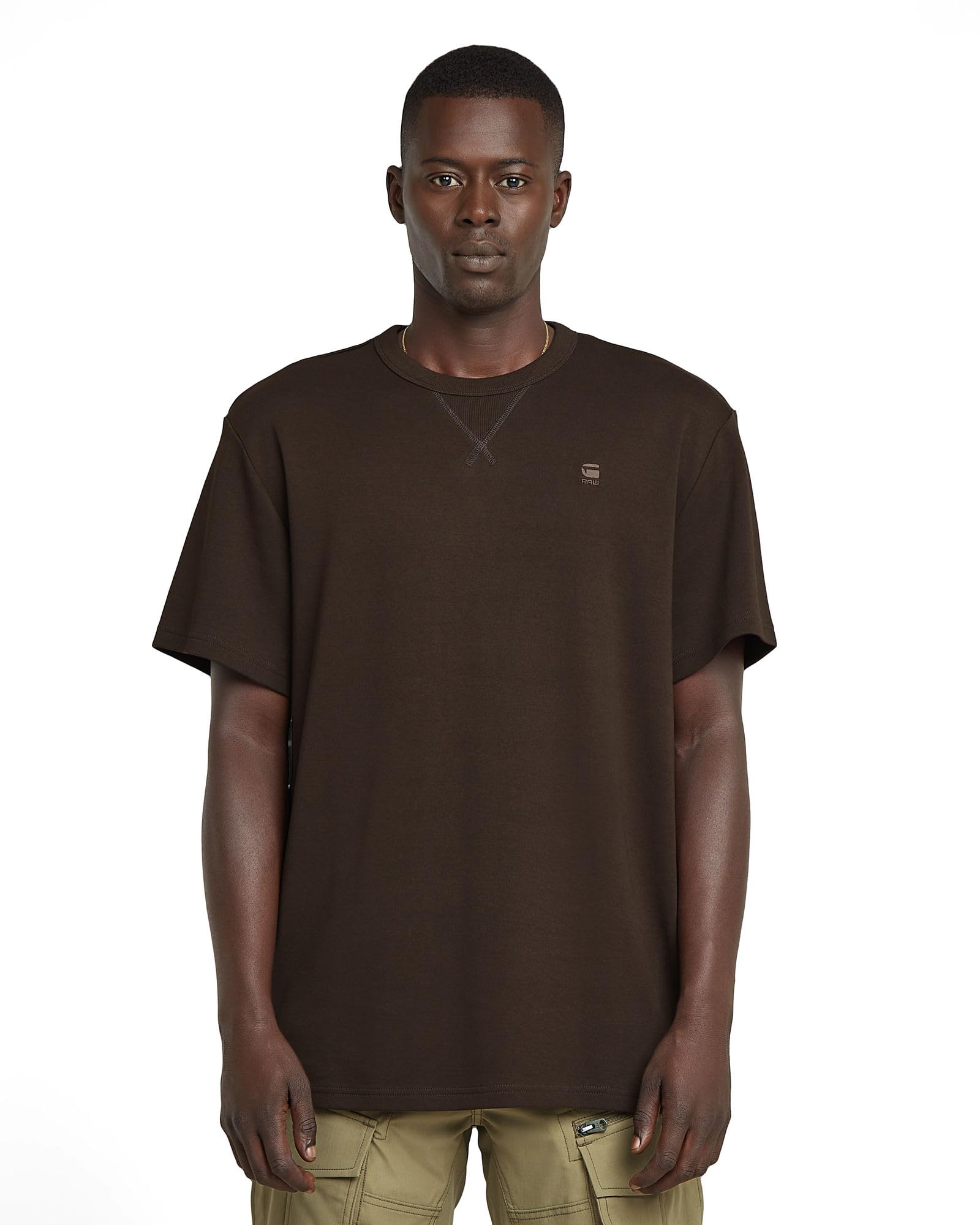 G-Star Men's Nifous T-Shirt, Brown (deep brown D24449-C812-A926), XS