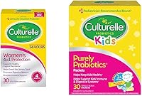 Vista 1 de Culturelle Probióticos diarios para mujeres y niños, digestivo, salud inmunológica, 30 cápsulas y 30 paquetes individuales