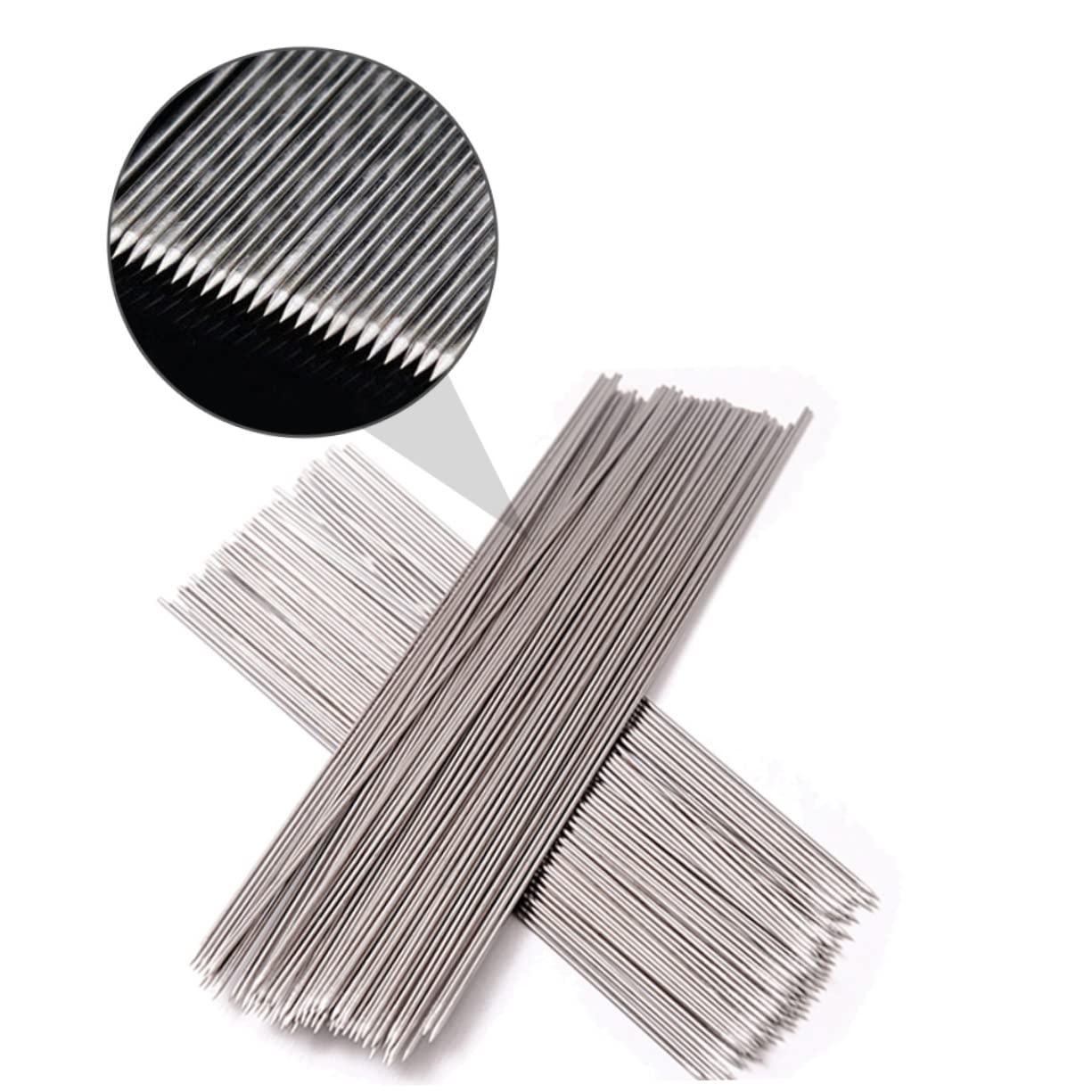 Brochetas de Acero Inoxidable 100 Piezas 304 para Barbacoa | Color Plata, Uso en Kebabs y Comida, para Parrilla Doméstica y Exterior, Formato Reutilizable
