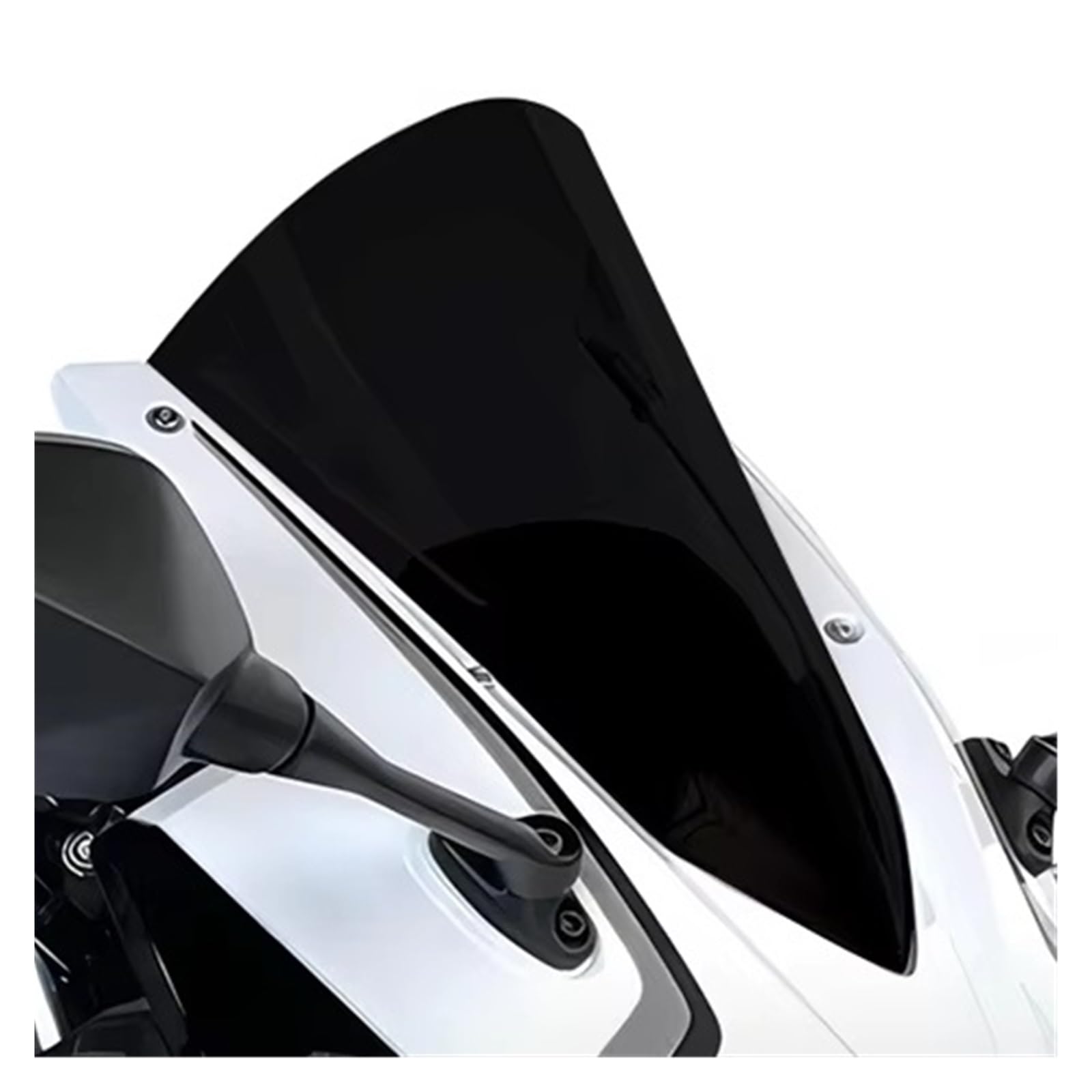 écran Moto pour CBR500R pour CBR400R 2019-2025 Pare-Brise De Moto Carénage Capot Élargi WRS Voiture Course(Grey)