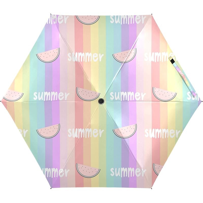 色移り有り 折り畳み傘 軽量 コンパクト 日傘 子供 小学生 おしゃれ 晴雨兼用 人気 西瓜柄 ストライプ 果物 夏 小さめ レディース 女の子 丈夫 遮光 Uvカット 携帯便利 Hanagrocare Com