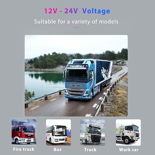 Miniatura 6 de Hikity Cámara de respaldo de 7 pulgadas con kit de monitor, cámara de visión nocturna LED infrarroja impermeable de 18 infrarrojos + monitor de