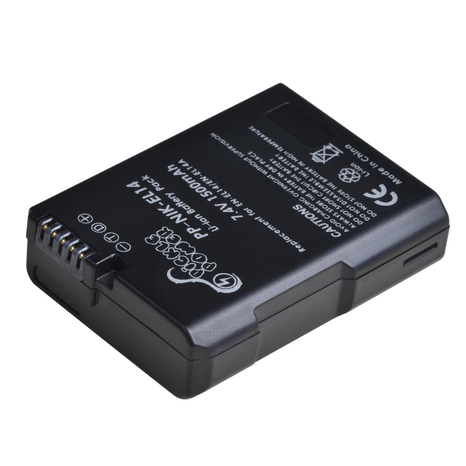 Pickle Power 2X1500mAh EN-EL14/EL14a batterij en oplader LED voor Nikon D5600 D5500 D5200 D5100 D3500 D3400 D3300 D3200 D3100 Coolpix P7800 P7700 P7700 P7700 000 pk 7200