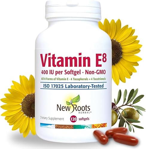Suplemento de vitamina E de 400 UI cápsulas orgánicas Los 8 tipos de vitamina E de origen natural para la visión y el apoyo cerebral 4 tocoferoles