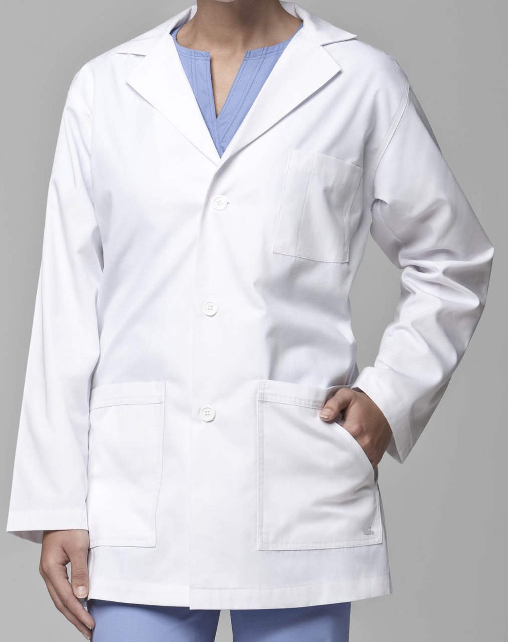 MixStuff Men's White Long Sleeves Large Lab Coat (Lab Apron)-picture-20