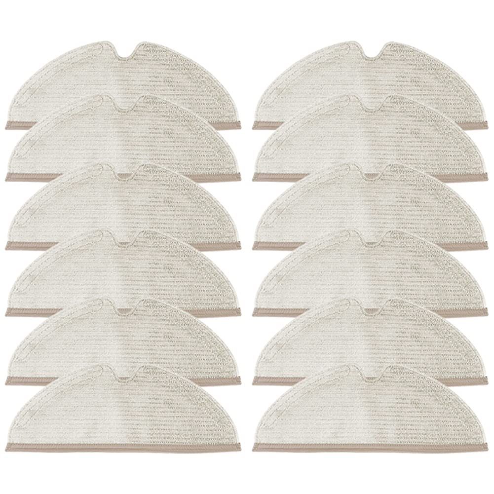 CTRLZS 12Pcs Mop Cloths Rags Accessories for S5 Max S6 Pure S6 MaxV S5 S51 S50 S55 E25 E35 Vacuum Cleaner Parts