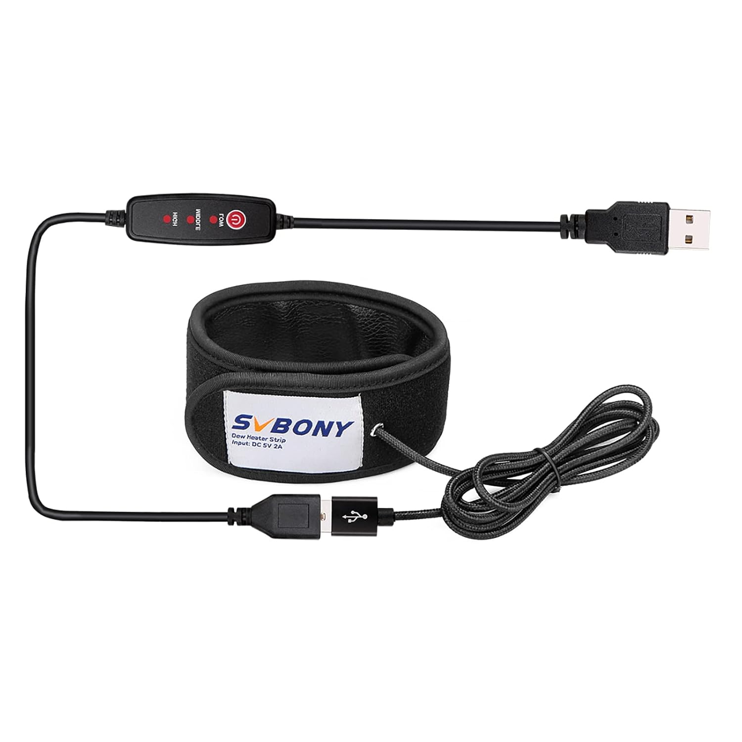 SVBONY SV172 Lens Warmer, 400mm Lens Heater Warmer Dew, 3 Gear