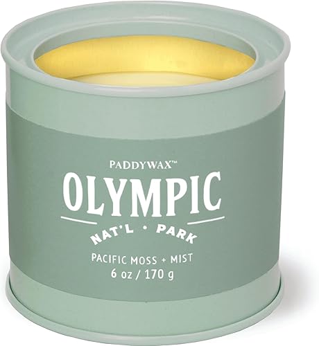 Vista 14 de Paddywax Candles - Vela perfumada de la colección Parks Juegos Olímpicos,Grandes Montañas Humeantes,Acadia,Secoyas,Glaciar,Yosemite,Gran