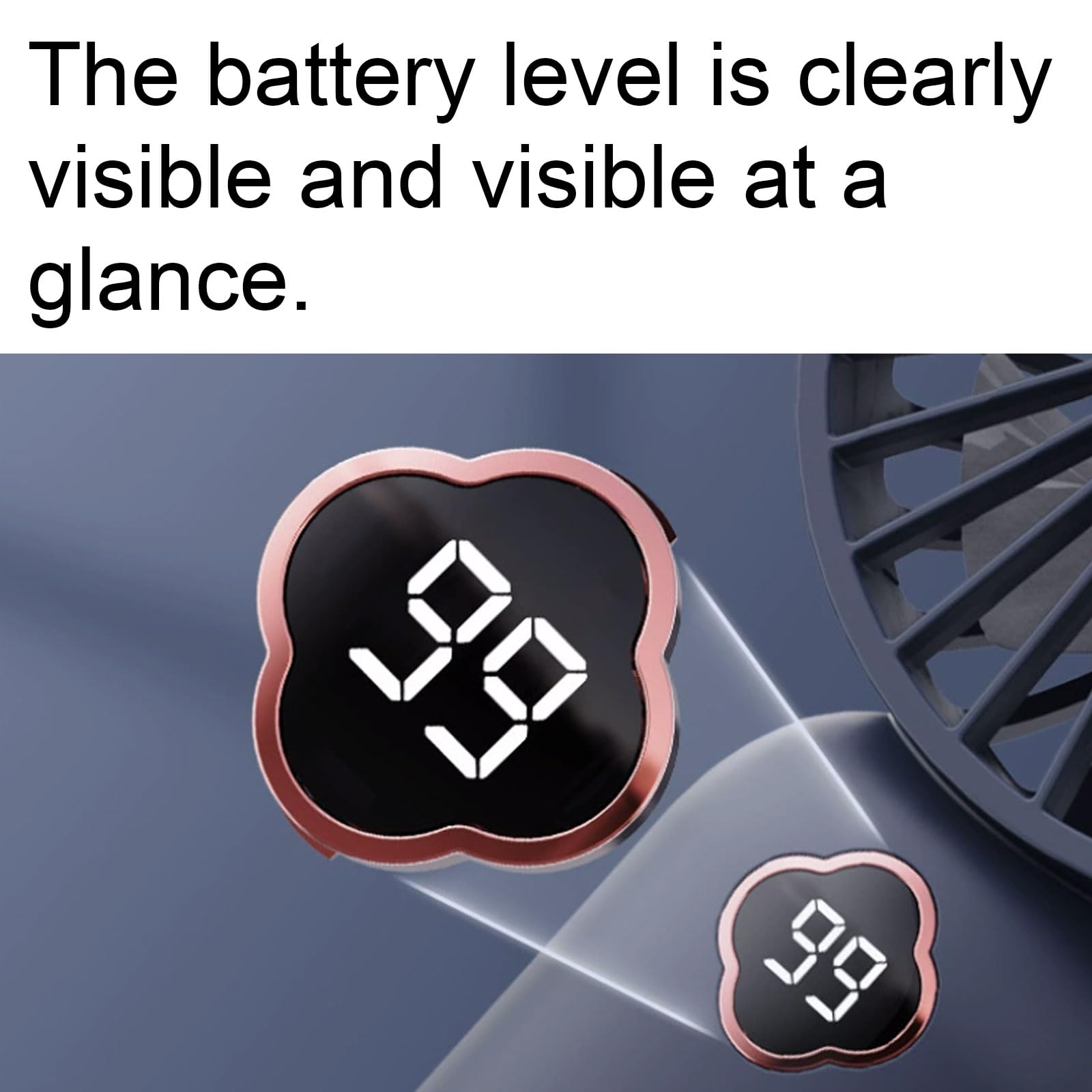 Ventola Portatile Portatile Portatile da Tavolo Ventola Portatile Portatile Ricaricabile con Ventola Portatile Multiuso Regolabile