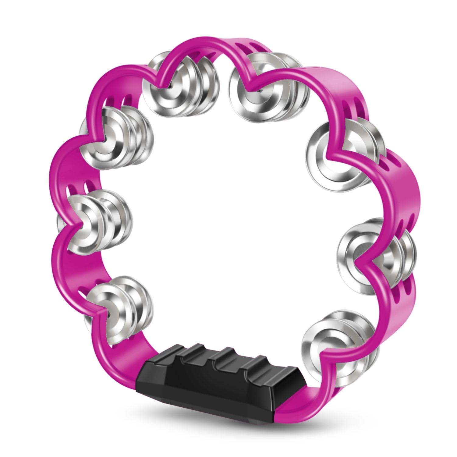 ③まるポン 様 tambourine lightpink Flexzion Flower Tambourine - 8 Inch Handheld Percussion Instrument