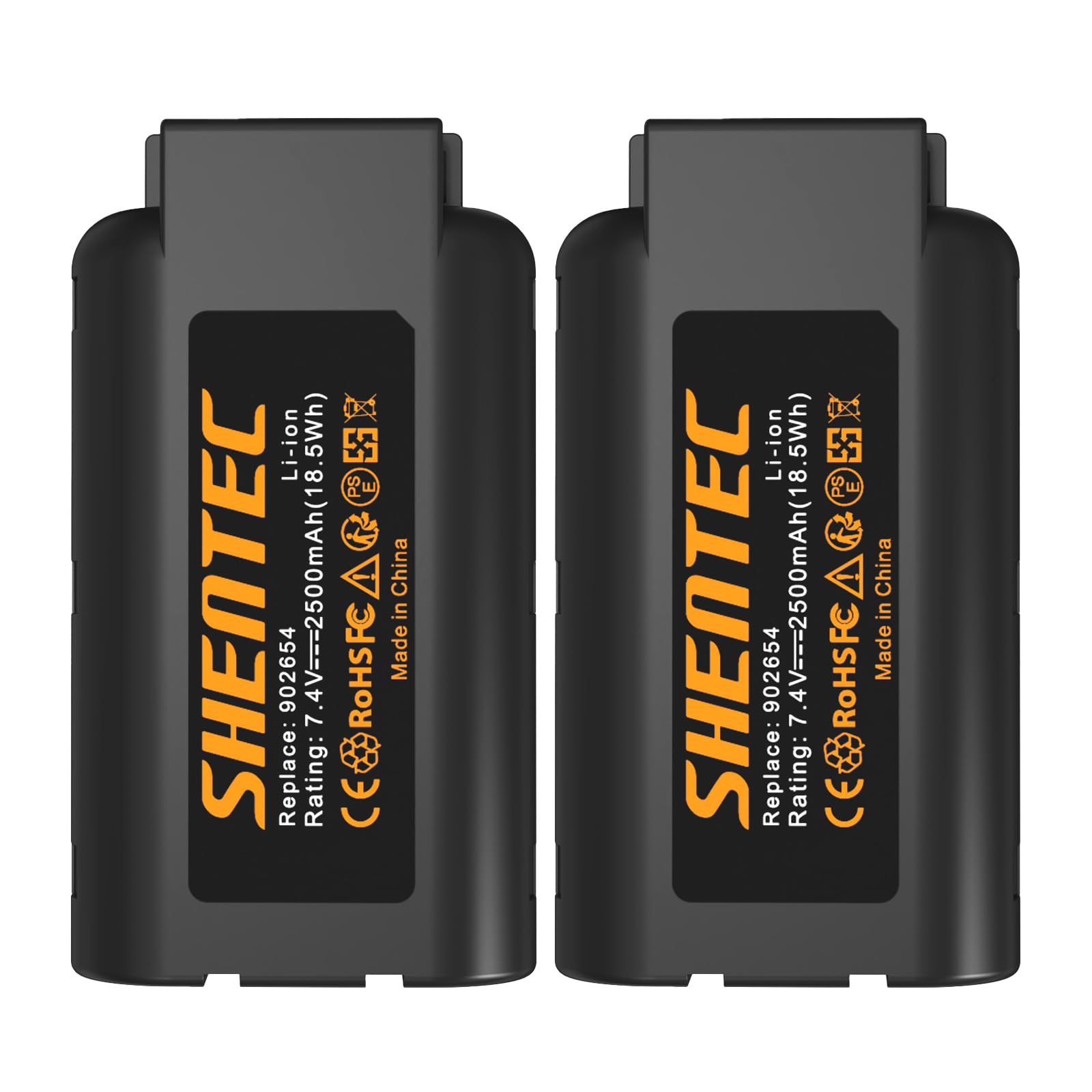 2X Shentec 7.4V 2.5Ah Li-ion Battery Compatible with Paslode 902654 902600 B20543A B20543 CF325LI 918000 IM250A Li