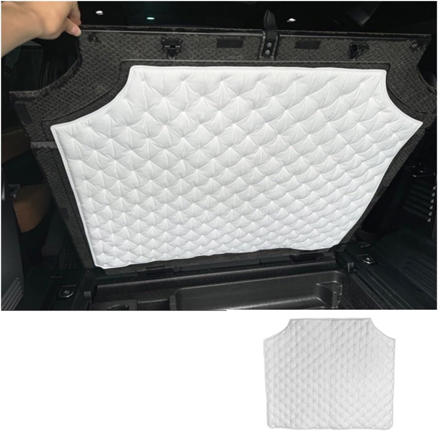 Foam Cotton Soundproof Cotton, Engine Hood Sound Pad Compatible For Land Rover Defender 110 2020-2024 Car Front Heat Insulation Cotton Covers Fireproof Interi(B)