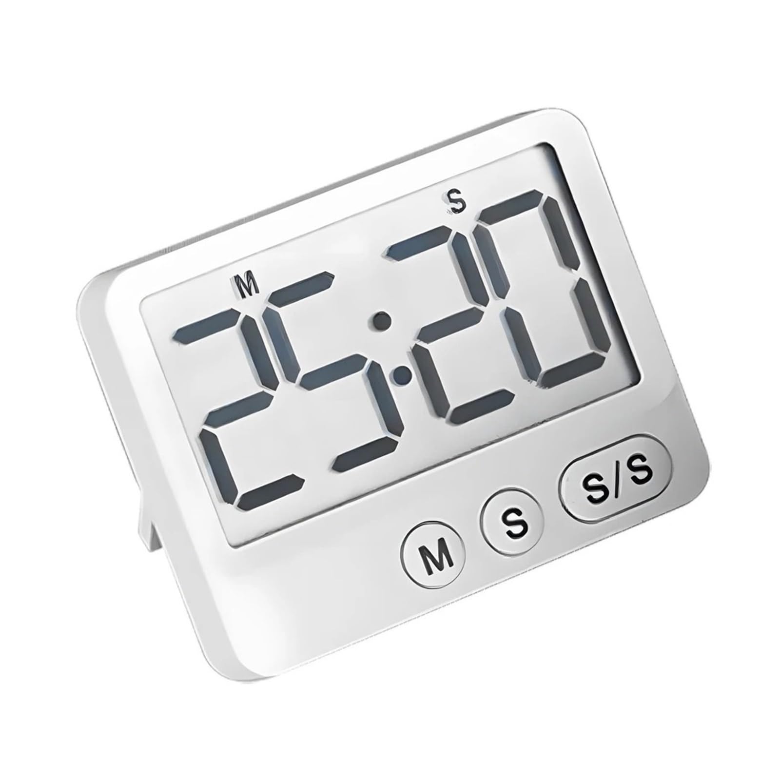 Digital Timer Magnetic Suction Countdown LCD Large Screen Display Student Time Management Mute Desktop Kitchen Tool Reliable Efficient