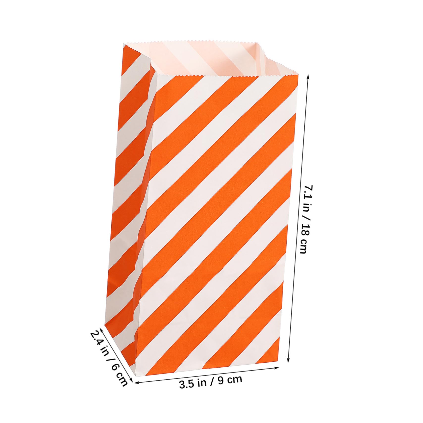 Bunte Papiertüten 80 Stück 9x6x18cm für Süßigkeiten