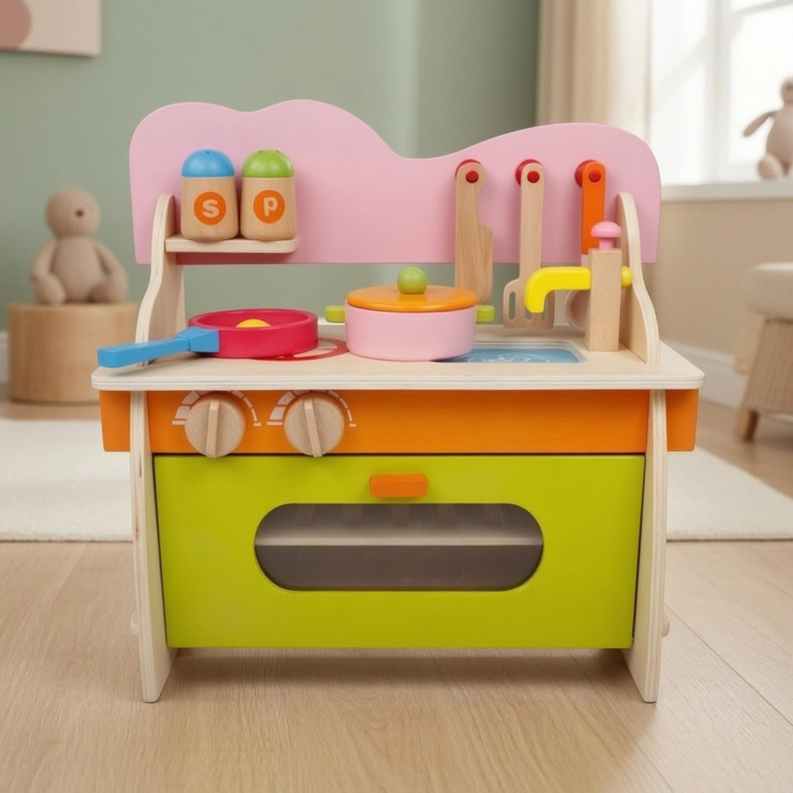 Giocattolo con Interattiva Realistico, Giocattolo con Accessori, Giocattoli, per Cameretta, Asilo, Bambine, Colorata A