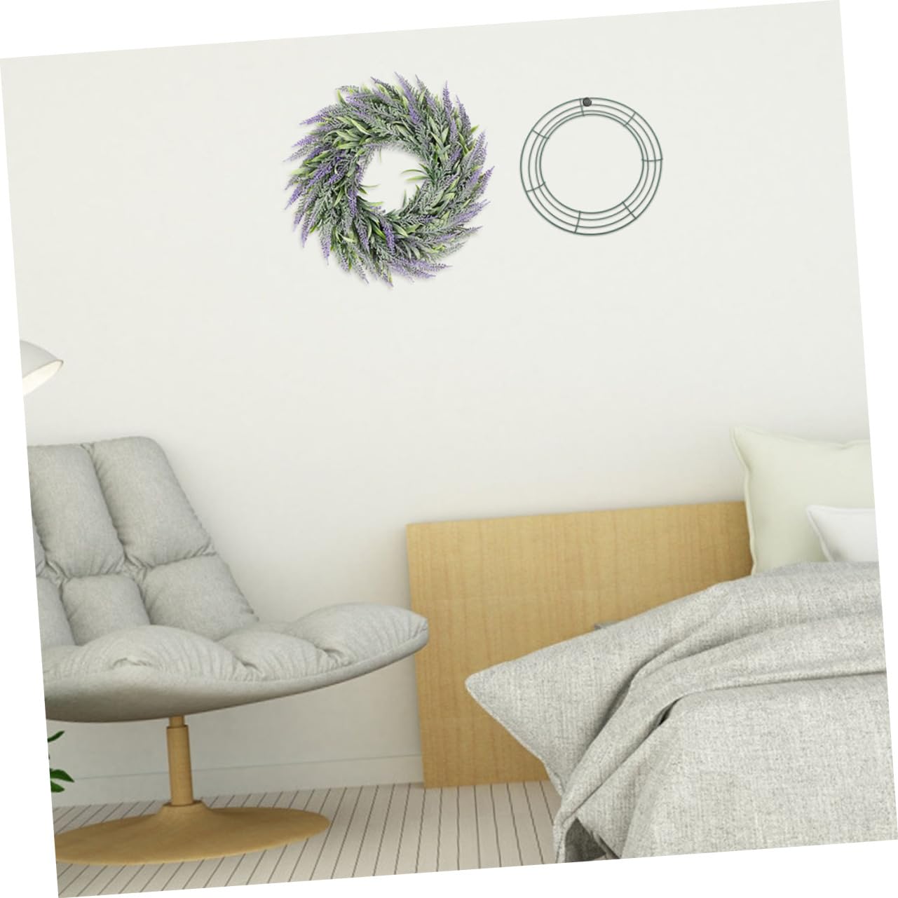 6stücke Eisen Kranzrahmen Rund Zum Basteln Blumenkranz Für Tür Wand Dekoration Hochzeit Weihnachten DIY Projekt Kranzring Metall Draht Rahmen