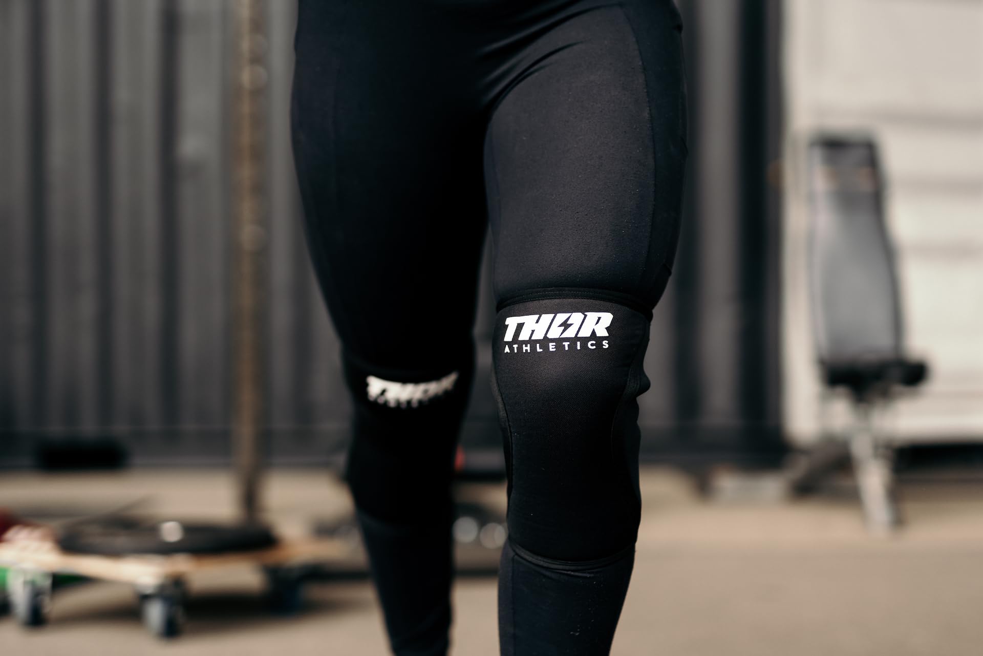 Thor Athletics Ginocchiera, Ginocchio Fascia in Neoprene da 7 mm per Sollevamento Pesi, Powerlifting, Bodybuilding, Crossfit